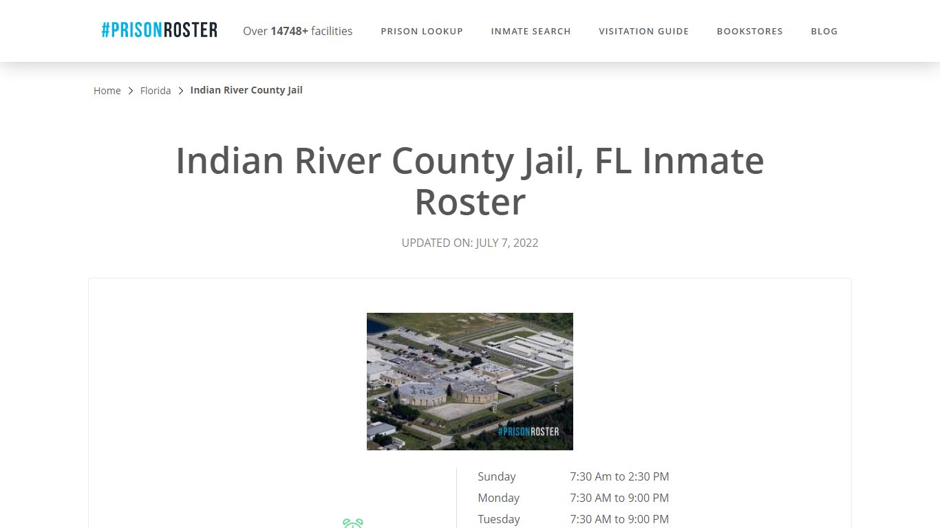 Indian River County Jail, FL Inmate Roster - Prisonroster